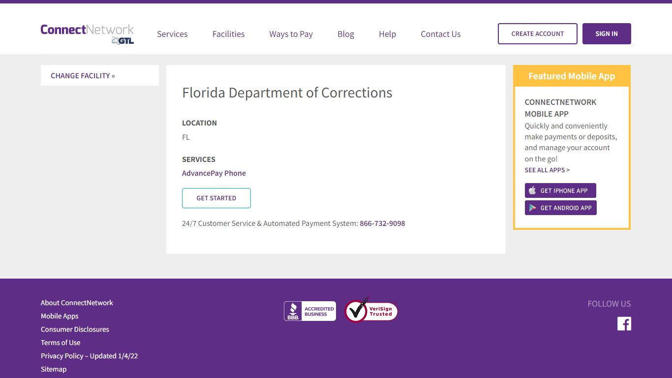 Florida Department of Corrections | ConnectNetwork